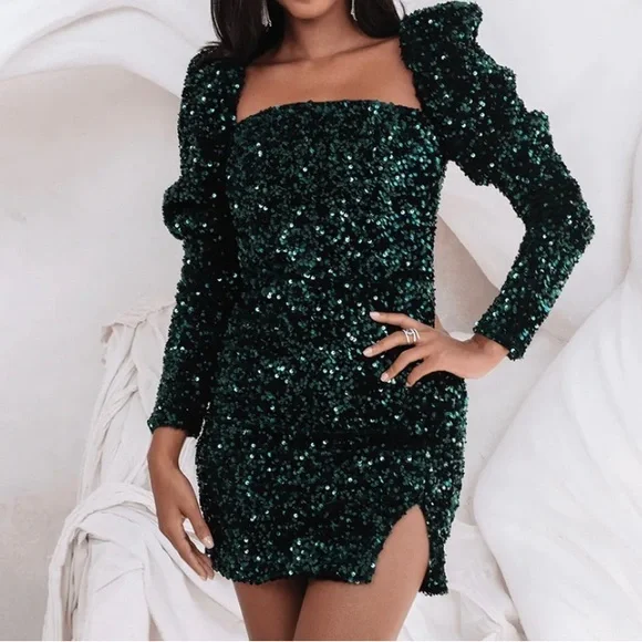 lavish alice emerald green dress Lavish Alice Satin Cross Back Cowl Neck Midi Dress In Emerald Green |  Dresses main image 0
